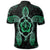 Hawaiian Turtle and Hibiscus Polynesian Polo Shirt Green - Polynesian Pride