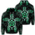 Hawaiian Turtle and Hibiscus Polynesian Hoodie Green Unisex Art - Polynesian Pride