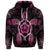 Custom Hawaiian Turtle and Hibiscus Polynesian Hoodie Pink - Polynesian Pride