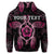 Custom Hawaiian Turtle and Hibiscus Polynesian Hoodie Pink - Polynesian Pride