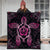 Hawaiian Turtle And Hibiscus Polynesian Premium Quilts Pink - AH - Polynesian Pride