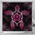 Hawaiian Turtle And Hibiscus Polynesian Shower Curtain Pink - AH 177 x 172 (cm) Black - Polynesian Pride