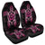 Hawaiian Turtle And Hibiscus Polynesian Car Seat Covers Pink - AH Universal Fit Black - Polynesian Pride