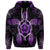 Custom Hawaiian Turtle and Hibiscus Polynesian Hoodie Violet - Polynesian Pride