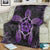 Hawaiian Turtle And Hibiscus Polynesian Premium Blankets Violet - AH - Polynesian Pride