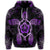 Hawaiian Turtle and Hibiscus Polynesian Hoodie Violet - Polynesian Pride