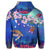 Hawaiian Turtle and Plumeria Pattern Polynesian Hoodie - Polynesian Pride