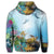 Hawaiian Turtle Dolphin In The Ocean Polynesian Hoodie - Polynesian Pride