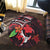 Hawaiian Turtle Hibiscus And Plumeria Flower Polynesian Round Carpet - AH - Polynesian Pride