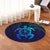 Hawaiian Turtle Hibiscus Coconut Tree Polynesian Round Carpet AH - Polynesian Pride