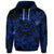 Custom Hawaiian Turtle Hibiscus Plumeria Kanaka Polynesian Hoodie Blue Soft Style - Polynesian Pride