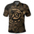 Hawaiian Turtle Hibiscus Plumeria Kanaka Polynesian Polo Shirt Gold Soft Style - Polynesian Pride