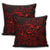 Hawaiian Turtle Hibiscus Plumeria Kanaka Polynesian Pillow Covers Red - Soft Style - AH - Polynesian Pride