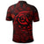 Hawaiian Turtle Hibiscus Plumeria Kanaka Polynesian Polo Shirt Red Soft Style - Polynesian Pride