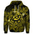 Custom Hawaiian Turtle Hibiscus Plumeria Kanaka Polynesian Hoodie Yellow Soft Style - Polynesian Pride