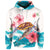 Custom Hawaiian Turtle Hibiscus Waves Polynesian Hoodie - Polynesian Pride