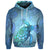 Custom Hawaiian Turtle In The Sea Bubble Polynesian Hoodie - Polynesian Pride