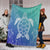 Hawaiian Turtle In The Sea Polynesian Premium Blankets - AH - Polynesian Pride