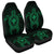 Hawaiian Turtle Kanaka Polynesian Car Seat Covers - Green - AH Universal Fit Black - Polynesian Pride