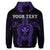 Custom Hawaiian Turtle Kanaka Polynesian Hoodie Purple - Polynesian Pride