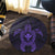 Hawaiian Turtle Kanaka Polynesian Round Carpet - Purple - AH - Polynesian Pride