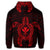 Hawaiian Turtle Kanaka Polynesian Hoodie Red - Polynesian Pride