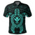 Hawaiian Turtle Kanaka Polynesian Polo Shirt Turquoise - Polynesian Pride