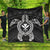 Hawaiian Turtle Kanaka Polynesian Premium Quilts - White - AH Black - Polynesian Pride