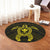 Hawaiian Turtle Kanaka Polynesian Round Carpet - Yellow - AH - Polynesian Pride