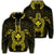 Hawaiian Turtle Kanaka Polynesian Hoodie Yellow Unisex Art - Polynesian Pride