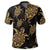 Hawaiian Turtle Pattern Golden Polo Shirt - Polynesian Pride