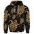 Custom Hawaiian Turtle Pattern Golden Hoodie - Polynesian Pride