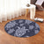 Hawaiian Turtle Pattern Wonderfull Round Carpet - AH - Polynesian Pride