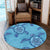 Hawaiian Turtle Plumeria Round Carpet - AH - Polynesian Pride