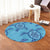 Hawaiian Turtle Plumeria Round Carpet - AH - Polynesian Pride