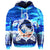 Custom Hawaiian Turtle Plumeria Coconut Tree Polynesian Hoodie Blue - Polynesian Pride