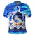 Hawaiian Turtle Plumeria Coconut Tree Polynesian Polo Shirt Blue - Polynesian Pride