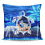 Hawaiian Turtle Plumeria Coconut Tree Polynesian Pillow Covers Blue - AH Pillow Covers Black - Polynesian Pride