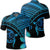 Hawaiian Turtle Plumeria Kakau Polynesian Quilt Polo Shirt Blue Unisex Black - Polynesian Pride