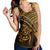 Hawaiian Turtle Plumeria Kakau Polynesian Quilt Racerback Tank Neo Brown AH - Polynesian Pride