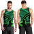 Hawaiian Turtle Plumeria Kakau Polynesian Quilt Tank Top Neo Green AH - Polynesian Pride