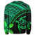 Hawaiian Turtle Plumeria Kakau Polynesian Quilt Sweatshirt Neo Green AH - Polynesian Pride