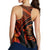 Hawaiian Turtle Plumeria Kakau Polynesian Quilt Racerback Tank Neo Orange AH - Polynesian Pride