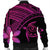 Hawaiian Turtle Plumeria Kakau Polynesian Quilt Bomber Jacket Neo Pink AH - Polynesian Pride