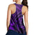 Hawaiian Turtle Plumeria Kakau Polynesian Quilt Racerback Tank Neo Purple AH - Polynesian Pride