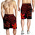 Hawaiian Turtle Plumeria Kakau Polynesian Quilt Men's Shorts Neo Red AH - Polynesian Pride