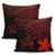 Hawaiian Turtle Plumeria Kakau Polynesian Quilt Pillow Covers Neo Red AH - Polynesian Pride