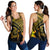 Hawaiian Turtle Plumeria Kakau Polynesian Quilt Racerback Tank Neo Yellow AH Black - Polynesian Pride