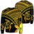 Hawaiian Turtle Plumeria Kakau Polynesian Quilt Sweatshirt Neo Yellow AH Unisex Black - Polynesian Pride