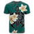 Hawaiian Turtle Plumeria Polynesian T Shirt Mint AH - Polynesian Pride